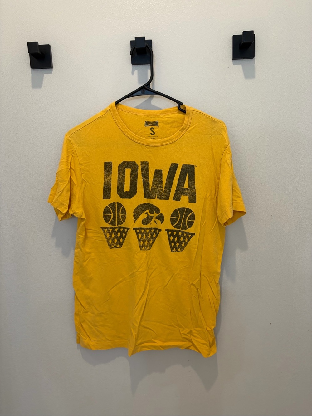 Iowa Graphic Short Sleeve Tee in Yellow by